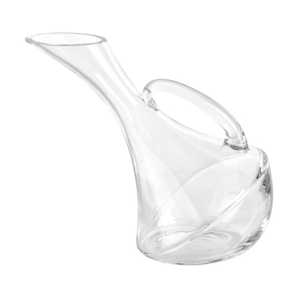 Homeroots Mouth Blown Glass Wine Carafe 32 Oz 375895 - main