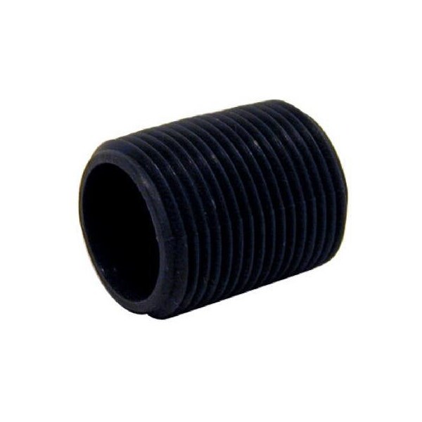 Mueller B & K ProLine Series Close Length Pipe Nipple, 1 in, MIP, PVC, Gray, SCH 80 Schedule 405-001 - main