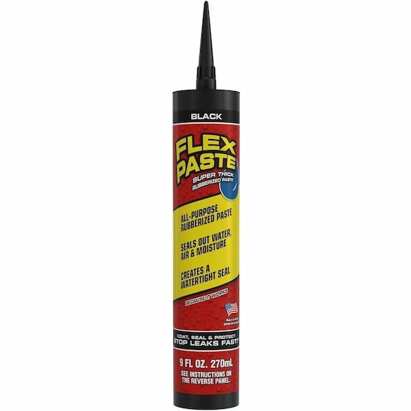 Flex Paste Flex Seal Family of Products Flex Paste Black Rubberized Paste 9 fl. oz. PFSBLKR10 - main