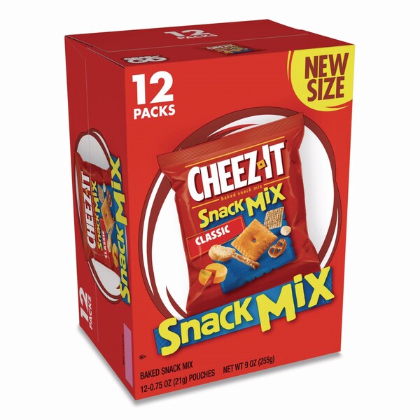 Cheez-It Snack Mix, Classic Cheese, 0.75 oz Bag, 12PK KEE11719 - main