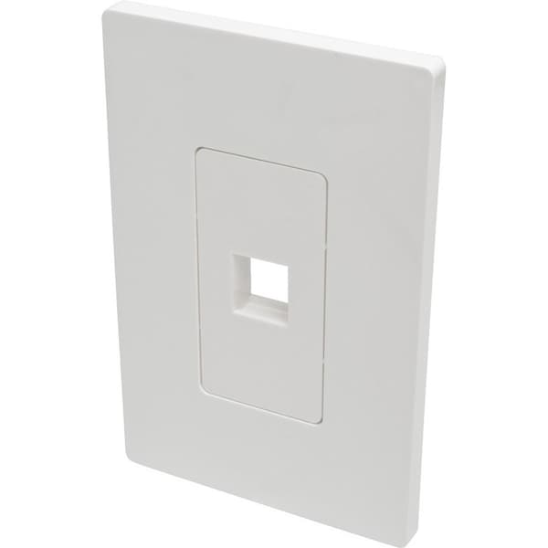 Tripp Lite Single-Gang 1-Port Wallplate Keystone Cat5/6 USB/HDMI/DP/RCA TAA N080-101 - main