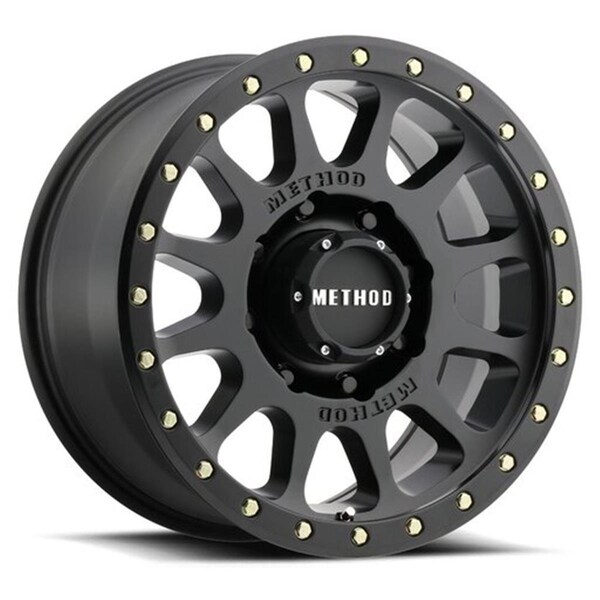 Water World 18 x 9 in. 8 x 6.5 mm 305 NV HD Matte Black Wheels WA3628860 - main