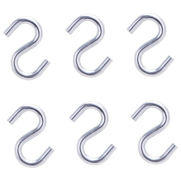 Prosource S-Hook, 10 lb Working Load, 5/64 in Dia Wire, Steel, Zinc LR-378-PS - main