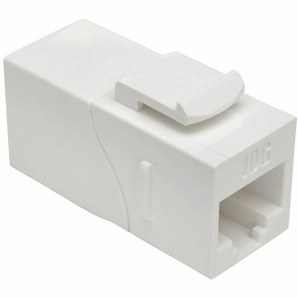 Tripp Lite CAT6A STRAIGHT THROUGH MODULAR IN LINE SNAP -IN COUPLER RJ45 F/F N235-001-WH-6AD - main