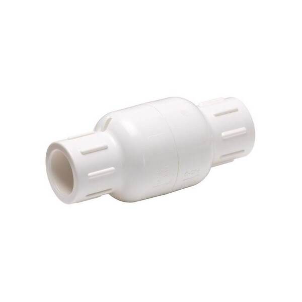 Homewerks Check Valve 1in D X 1in D Solvent PVC Spring Loaded VCKP40E5B - main