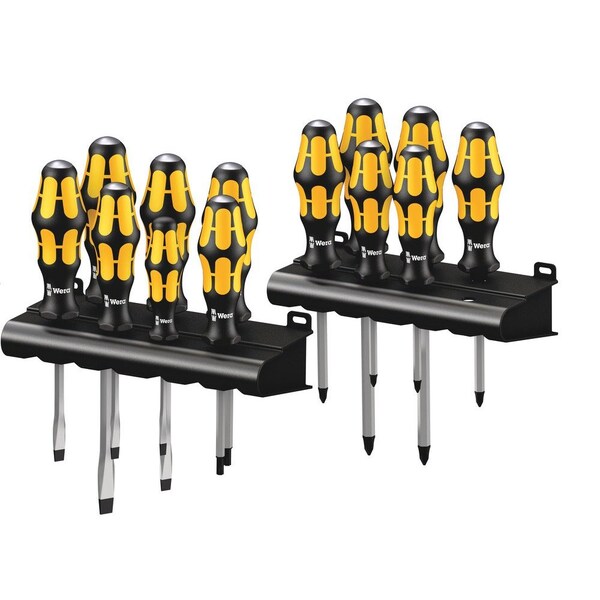 Wera Big Pack 900 Screwdriver set Kraftform Wera: Chiseldriver and rack, 13 pieces 5133285001 - main