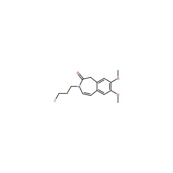 Ak Scientific 1, 3-Dihydro-3-(3-iodopropyl)-7, 8-dimethoxy-2H-3-benzazepin-2-one (25g), CAS 148870-57-9 X4820-25g - main