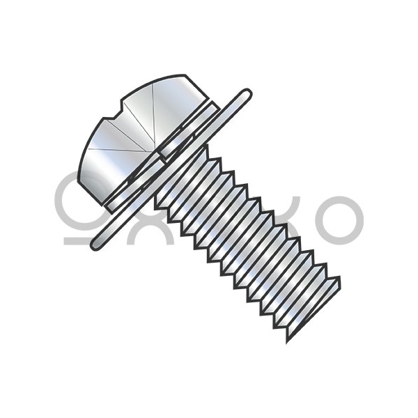 Oxoxo M3X6W7 JIS B1188 Phil Pan Split Washer Flat Washer Sems M/S Zinc And Bake, 4000PK 369873 - main