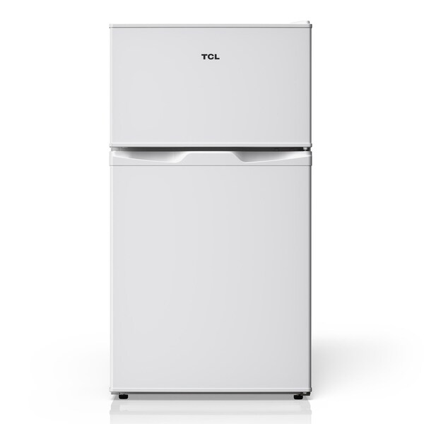 Tcl 3.1 Cu. Ft. Compact Double-Door Mini Refrigerator, White TRM31D4AW - main