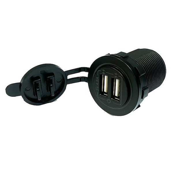 Switch Components USB-A Dual Port: 2.4A + 2.4A Independent Power Per Port A8-USB2-1-B-4.8A-T - main