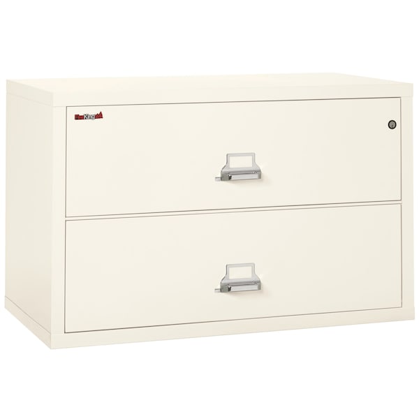 Fireking 2 Drawer, 1 Hr Fire & Impact Rated, 44" Wide Lateral Ivory White 2-4422-CIW - main