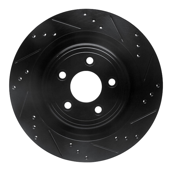Dynamic Friction Co DFC Brake Rotor - Drilled and Slotted - Black 633-20018R - main