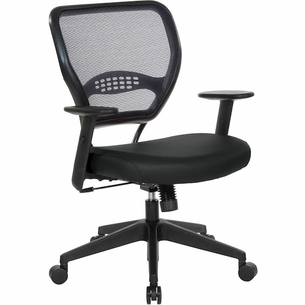 Office Star 5500 Dillon Back & Seat Managers Chair - Black Seat Color - Vinyl Seat Material - Black Back Color 5500DR107 - main