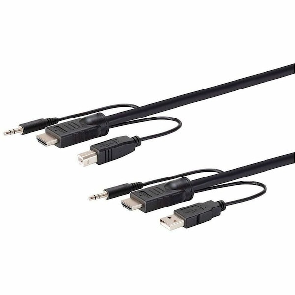 Monoprice Switch Series HDMI USB 3.5mm Audio Combo Cable for KVM Switches 10ft 36649 - main