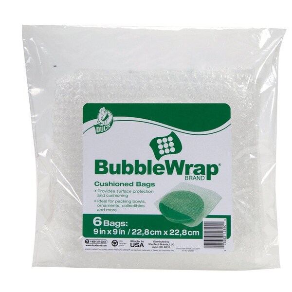 Duck Brand BUBBLE BAGS 9 IN.X9 IN., 6PK 285386 - main