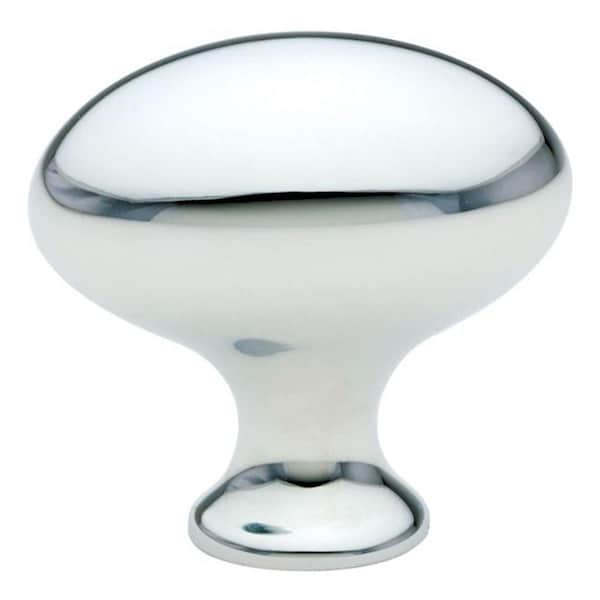 Patioplus Egg 1.25 in. Cabinet Knob, Bright Chrome PA1634166 - main