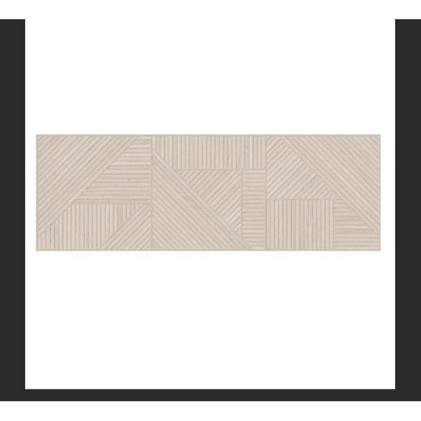 Andova Tiles SAMPLE-Mettria Karve Grey 13in x 39in Subway Geometric Textured Wood-Look Matte Ceramic Wall Tile SAM-ANDMET526 - main