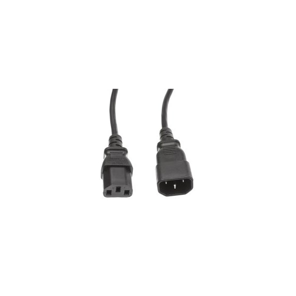 Cable Wholesale Computer / Monitor Power Extension Cord, Black, C13 to C14, 10 Amp, 10 foot 10W1-02210 - main