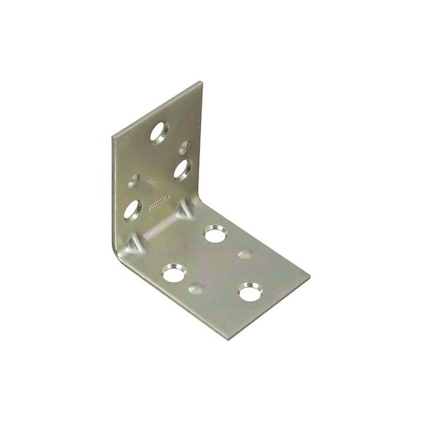 National Hardware V121 Series Corner Brace, 2 in L, 1-1/2 in W, 2 in H, Steel, Zinc, 0.07 in Thick Material, 2PK N285-551 - main
