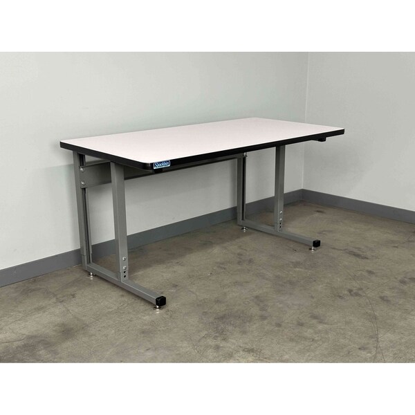 Stackbin Workbenches, 48" W, Adjustable Height P4836-T-2011-BK - main