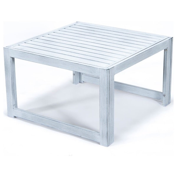 Leisuremod Chelsea Patio Coffee Table With Weathered Grey Aluminum CT30WGR - main
