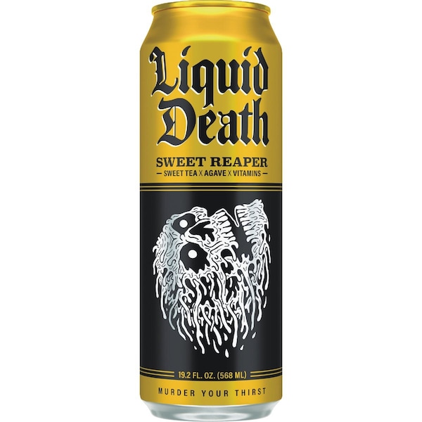 Liquid Death 19.2 Oz. Sweet Reaper Iced Tea 1700022 - main