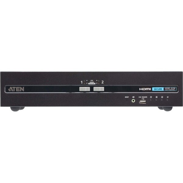 Aten 2-Port USB HDMI Dual Display Secure KVM Switch with CAC (PSD PP v4.0 Compliant) CS1142H4C - main
