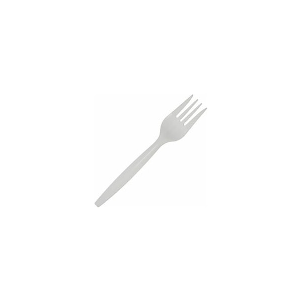 Dixie Fork, Fork, 1 x Fork, Disposable, White, 24PK SSF21P - main