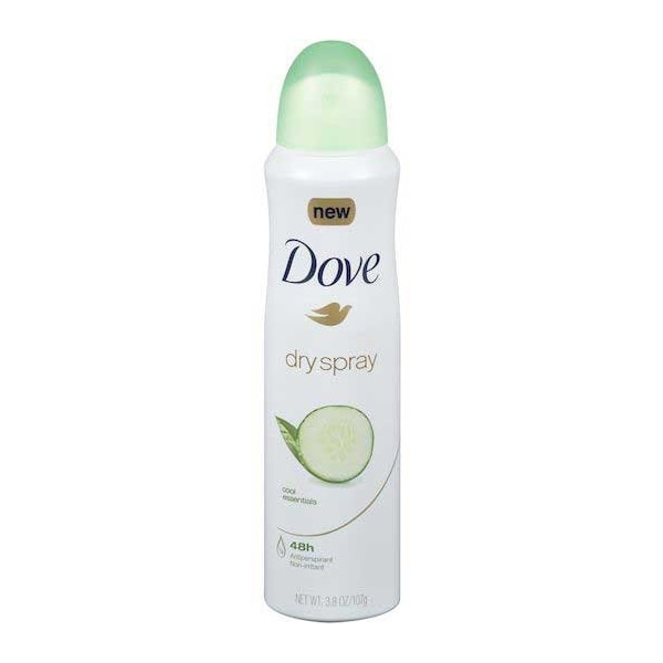 Dove Cool Essentials Antiperspirant Dry Spray, 3.8 Ounce, 12PK 34218 - main