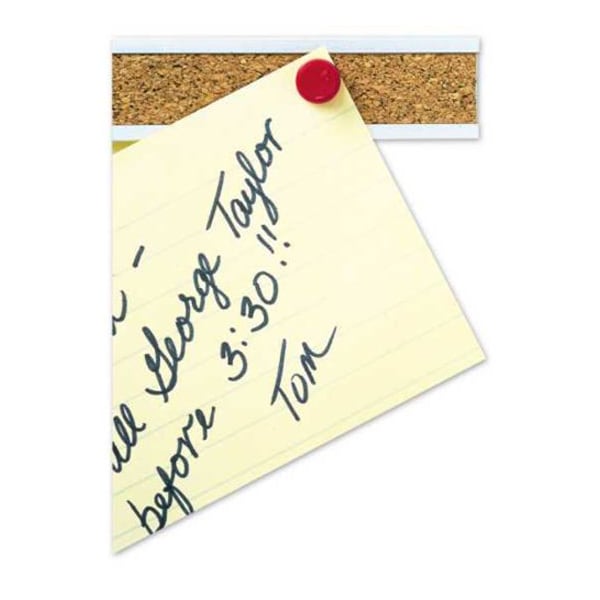 Quartet Bulletin Bar, Self-healing Cork, 36"L, Aluminum frame QRT2005 - main