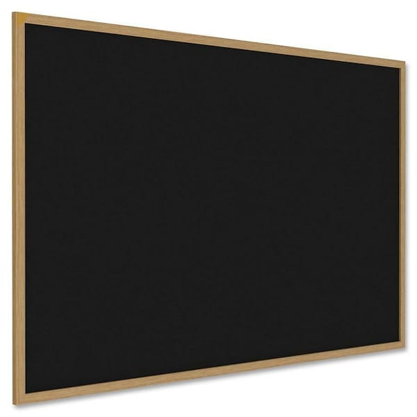 Ghent Rubber Bulletin Board 48-5/8" x 96-5/8", Black WTR48-BK - main