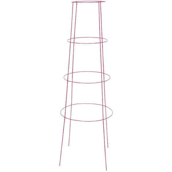 Panacea 48'' Red Powder Coat Hvy Dty Wire Inverted Tomato Cage 89706 - main