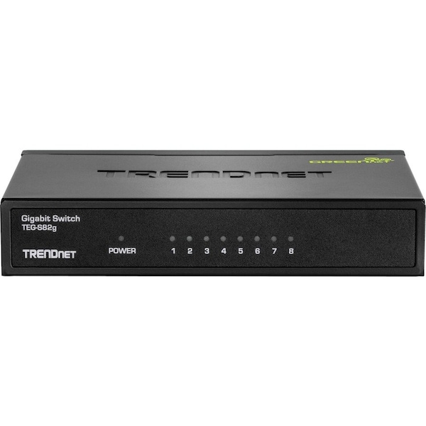 Trendnet 8-PORT GIGABIT GREENNET SWITCH /W METAL CASE TEG-S82G - main