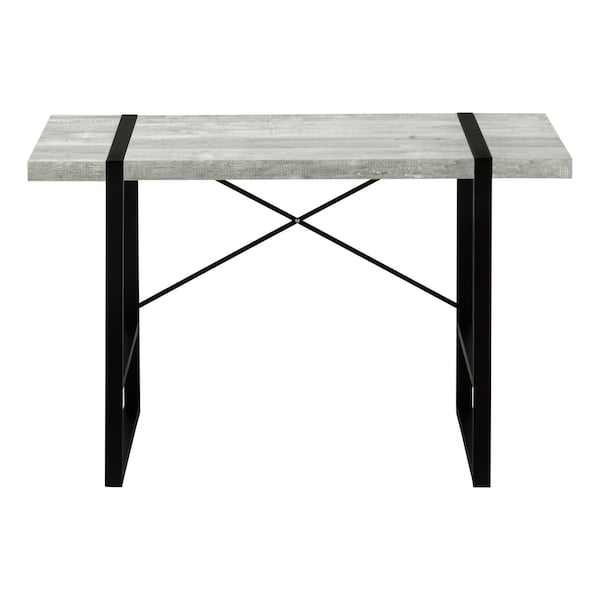 Homeroots 49" Gray and Black Computer Desk 355722 - main
