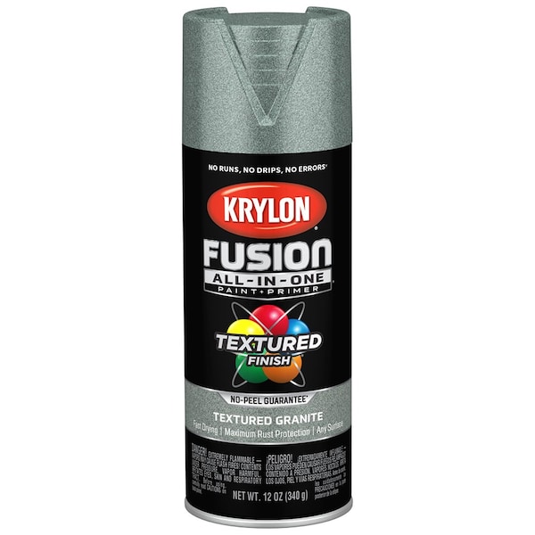 Krylon 12 Oz K02780007 Granite Fusion All-In-One Paint & Primer Spray Paint, Textured K02778007 - main
