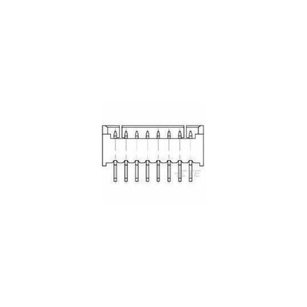 Te Connectivity AGASTAT Connector Header Through Hole 9 position 0.049 1 4-1734598-9 - main