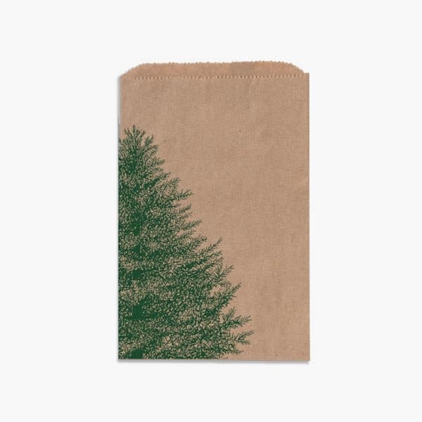 Nashville Wraps Evergreen Kraft Paper Merchandise Bags, 4.75x6.75, 100PK MB0EGM - main