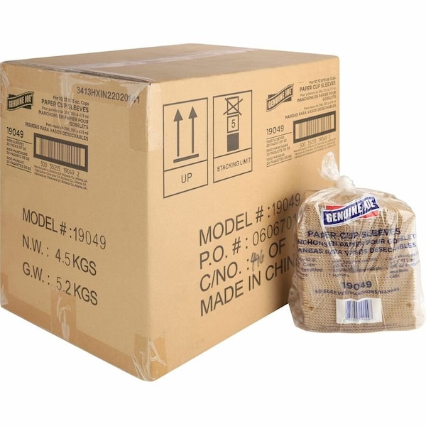 Genuine Joe Disposable Hot Cups - 12oz - Polyurethane-Lined, 1000PK GJO19049CT - main