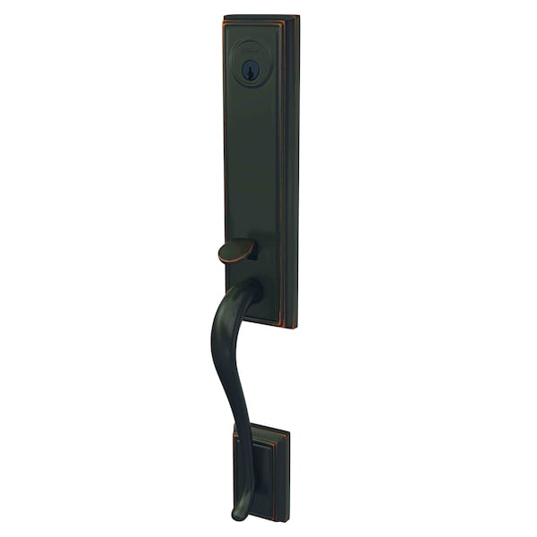Schlage Residential Schlage Custom Custom 3/4 Trim Addison Exterior Active Handleset Only with C Keyway Aged FCT58ADD716 - main