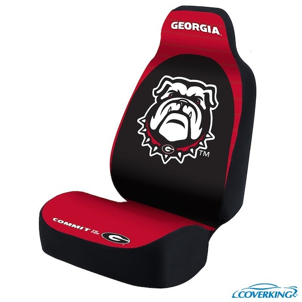 Coverking UNIVERSAL ULTISUEDE SEAT COVER DESIGNER 1PC, UNIVERSITY OF GEORGIA DOG HOUSE, ELA117 USCSELA117 - main