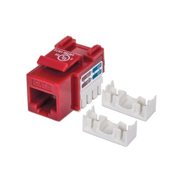 Intellinet Network Solutions Cat6 Red Keystone Jack Utp 210614 - main