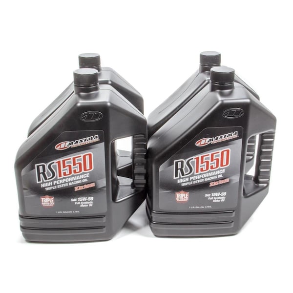 Maxima Racing Oils 39-329128 15W-50 Synthetic Oil Case 4 x 1 gal RS1550 MAX39-329128 - main