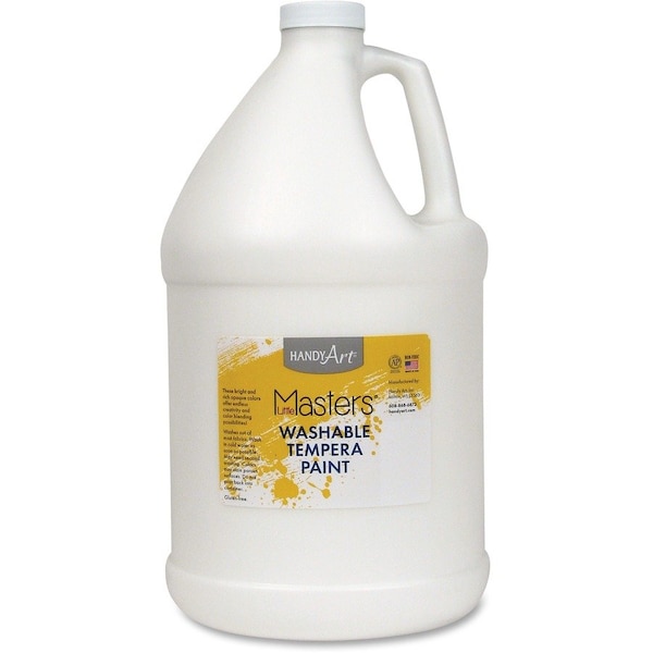 Handy Art Little Masters® Washable Tempera Paint, White, Gallon 214-705 - main