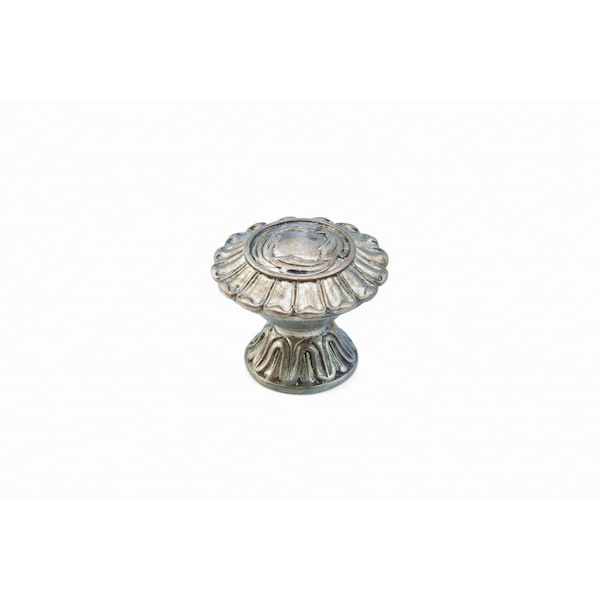 Schaub 1-1/4in French Court Cabinet Knob Monticello Silver Finish 936-MSL - main