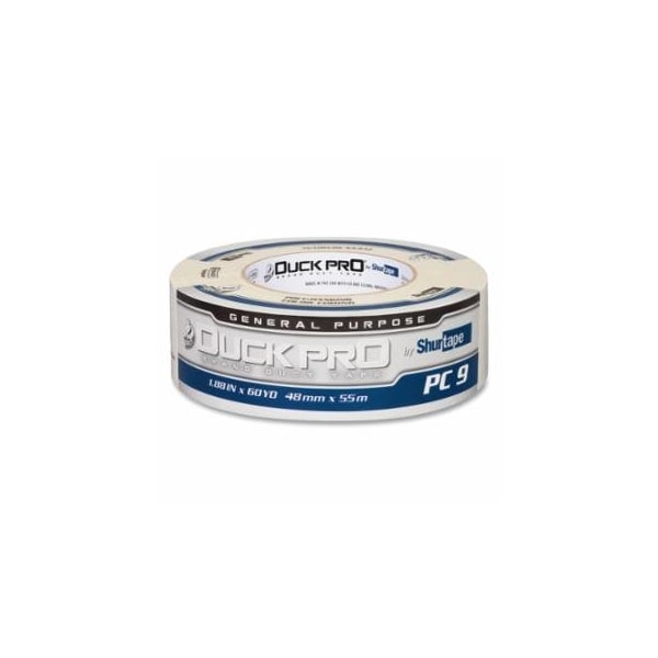 Duck Pro Shurtape PC 009 Contractor Grade CoExtruded Duct Tape, 1.88 in x 60.1 yd, 9 mil, White, 24PK 689-105470 - main