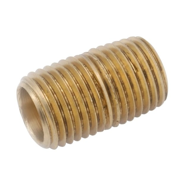 Anderson Metals Pipe Nipple, 3/4 in, NPT, Brass, SCH 40 Schedule 736112-12 - main