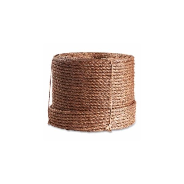 Orion Ropeworks Twisted Manila Rope, 600 ft L, Manila, Natural, 1/4 in dia, 3 Strand 811-330080-00600-60013 - main