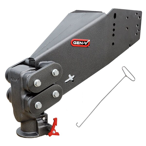 Gen-Y Hitch 5th Wheel Pin Box, Gooseneck SnapLatch, 2-5/16in Coupler, 5.5K Pin, 30K Towing GH-8065AL - main