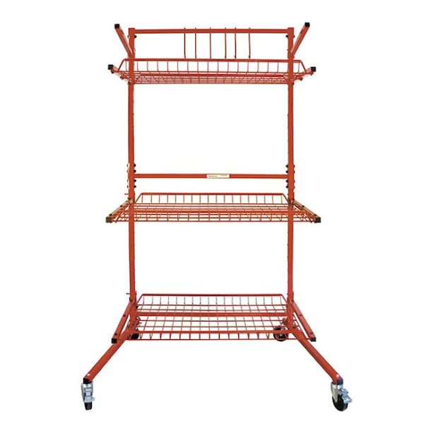 Innovative Tools Parts Cart B Mobile Storage Rack, 41 to 51 in L x 31 in W x 73 in H, Powder-Coat SSPC-B - main