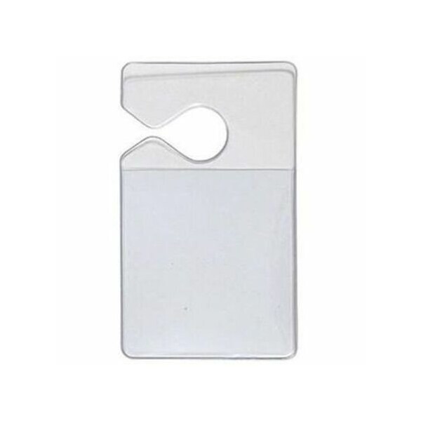 Brady Vehicle Hang Tag Holder - 3.87" , 5" x 4.25" , 3" - Vinyl - 100 / Pack - Clear 1840-3600 - main